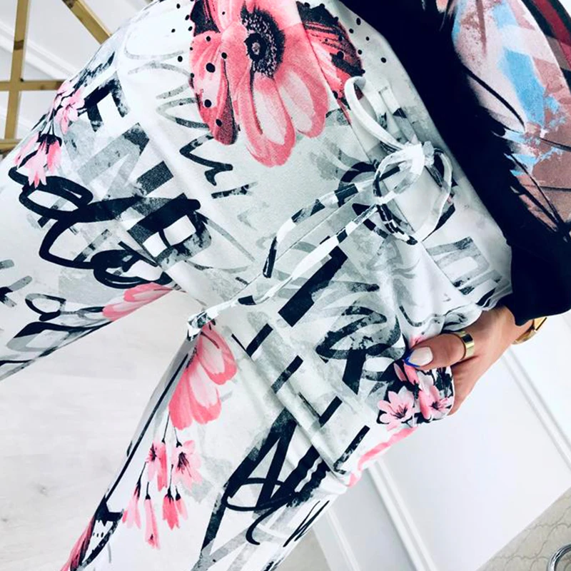 2019New Elastic Printed Pencil Pants, Women's Pants Increased Size Tight Pants S-3xl 2019New Elastic Printed Pencil Pants, Women's Pants Increased Size Tight Pants S-3xl