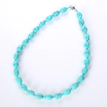 

Natural Agate Beads Necklace Round Mix Gem Stone Yoga Necklaces Pendants Pink Quartz White Crystal Lapis Lazuli Tiger Eye Opal