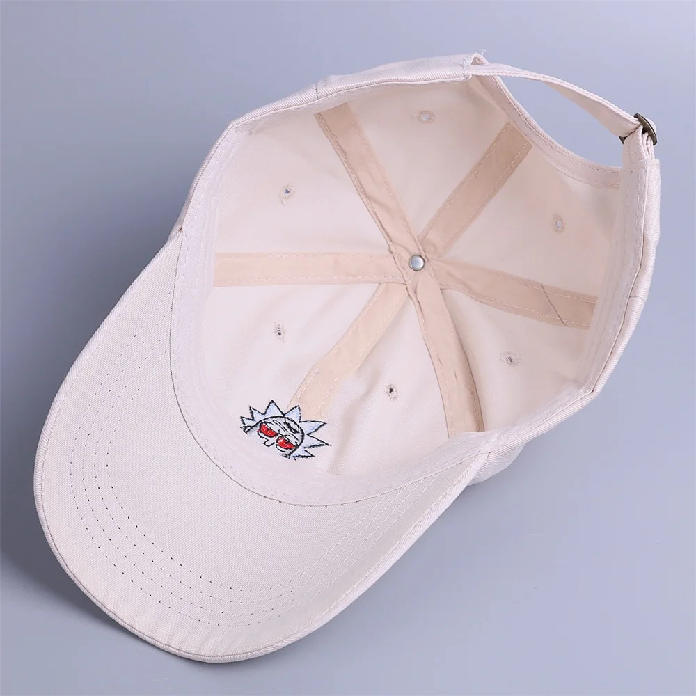 Новая американская анимация кепки с изображением Рика папа шляпа Рик и шапка Морти регулируемая бейсболка высокого качества хлопок Кепка кости Snapback