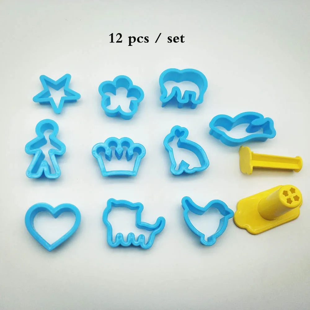 12 шт./компл. Пластилин полые формы животных «любящее сердце» Форма форма для полимерной глины детские, для малышей игрушки инструменты для пластилина развивающие игрушки