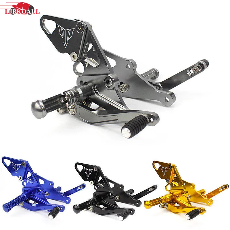 High Quality CNC Motorcycle Adjustable Rear Sets Foot Rest Pegs For Yamaha MT-07 2013-2018 FZ-07 2015-2018