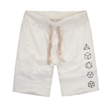 Platonic Sacred Geometry Evolution Printed Creative Men Shorts 2018 Summer Bermuda Masculina Beach Shorts Joggers Short Trousers