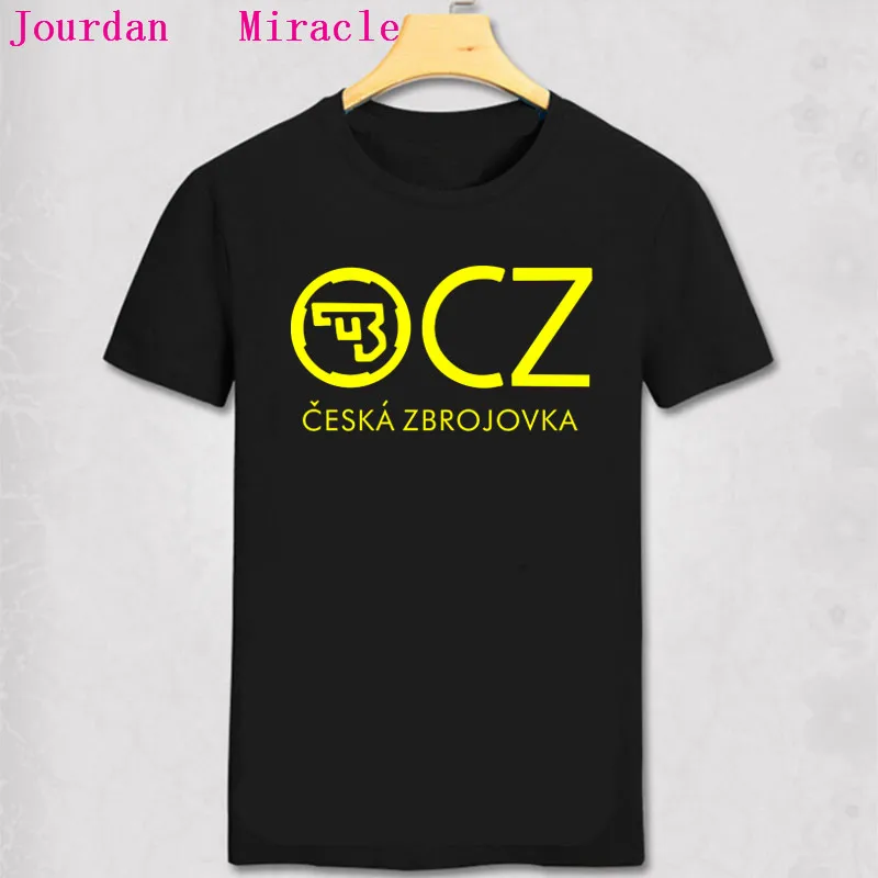 

2019 Fashion Hot sale New CZ Ceska Zbrojovka Czech Firearms t shir CZ 75 t Shirt Fashion Men Summer Cotton Tee Shirt