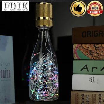 

E27 85-265V holiday LED Bulb wine bottle RGB Flash red green 0-3W Copper Wire Festoon Lights Decorative bulb for christmas light
