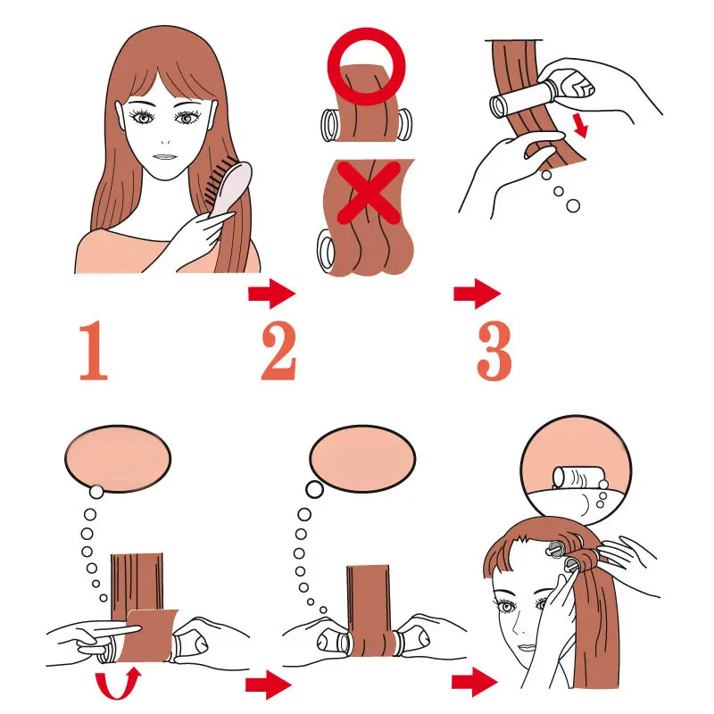 

15 Pcs/Set Arrow Electronic Roll Hair Tube Heated Roller Sticks Tools @ME88