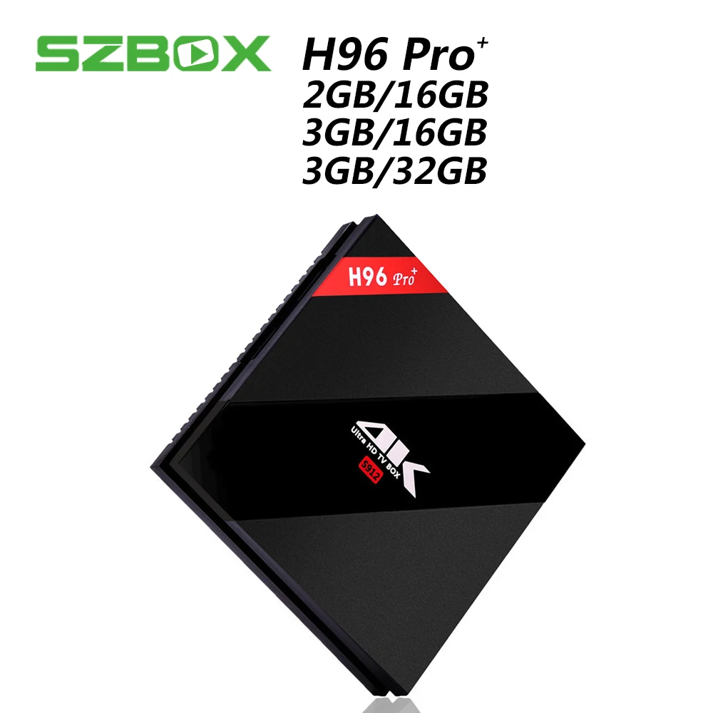 

H96 Pro Plus + Amlogic S912 Octa Core Android 7.1 TV Box 3GB 32GB 4K HD Media Player 2.4G/5GHz Wifi BT 4.1 Smart Set Top Box
