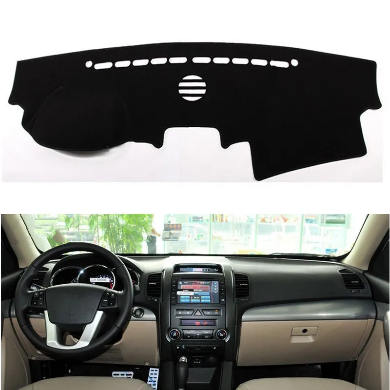 

For Kia Sorento 2009 - 2012 Car Dashboard Cover Mat Pad Anti-UV Sun Shade Instrument Protective Carpet Auto Styling Accessories