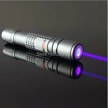 

NEW higher power violet laser pointers 405nm 10000m flashlight portable violet blue laser pointers Burn Matches burn cigarettes