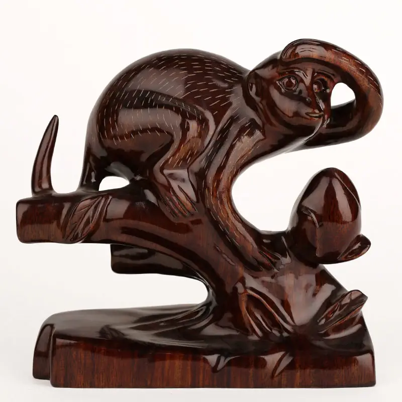 Dongyang wood carving 12 twelve zodiac monkey feng shui ornaments