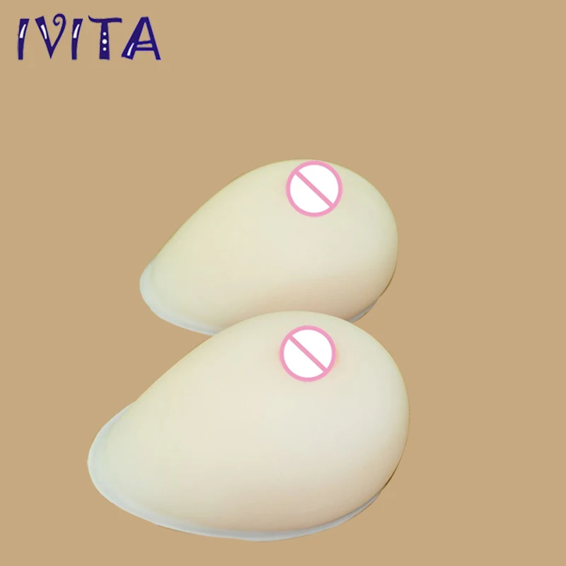 1400g/pair White Silicone False Fake Breast Boobs Forms Enhancer Mastectomy Crossdress Transvestite