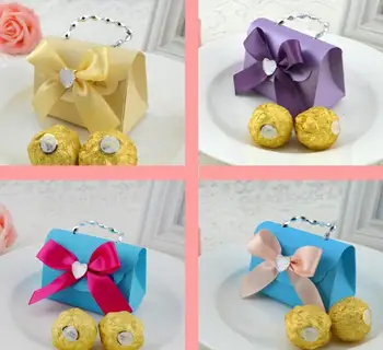 

creative chain-handbag purse candy bag DIY marriage charm Shower Favor Candy Boxes Wedding Party Gift hold bag decor