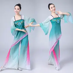 Древний китайский костюм hanfu платье одежда для выступления народное платье hanfu женщин этап Одежда для танцев китайский Танцы костюмы