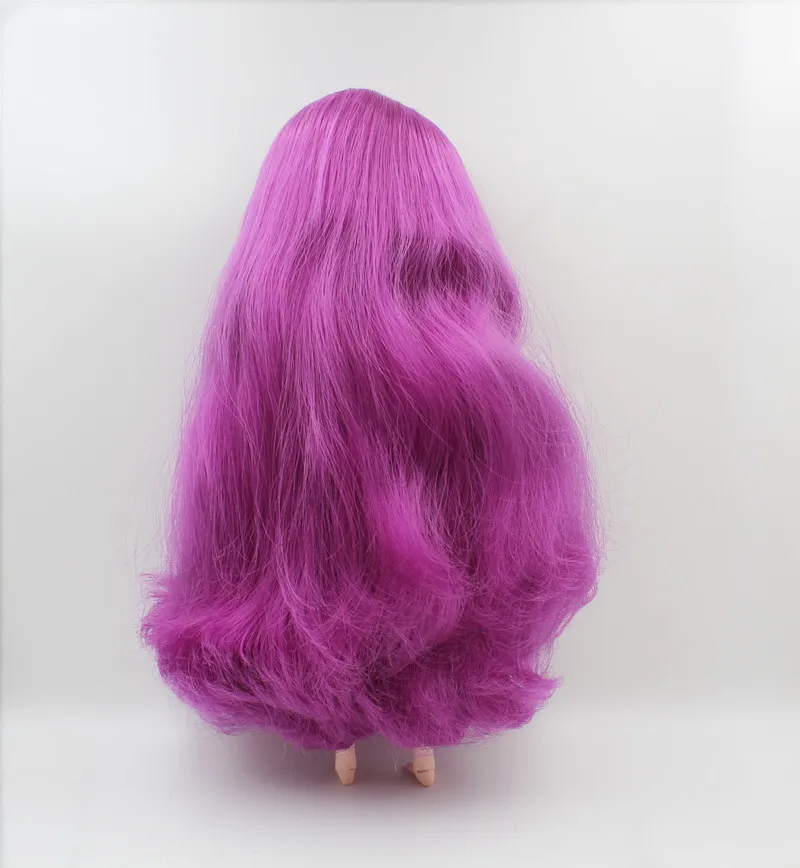 Blygirl,Blyth doll,Curly purple bangs, 1/6 nude dolls, 19 joints, a new face shell doll that can make up for her