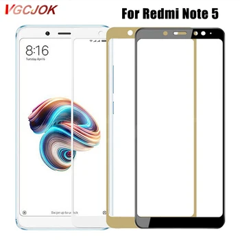 

Full Cover Tempered Glass For Xiaomi Redmi Note 5 Global version Screen Protector on for Redmi Note 5 Pro Note5 Protective Film