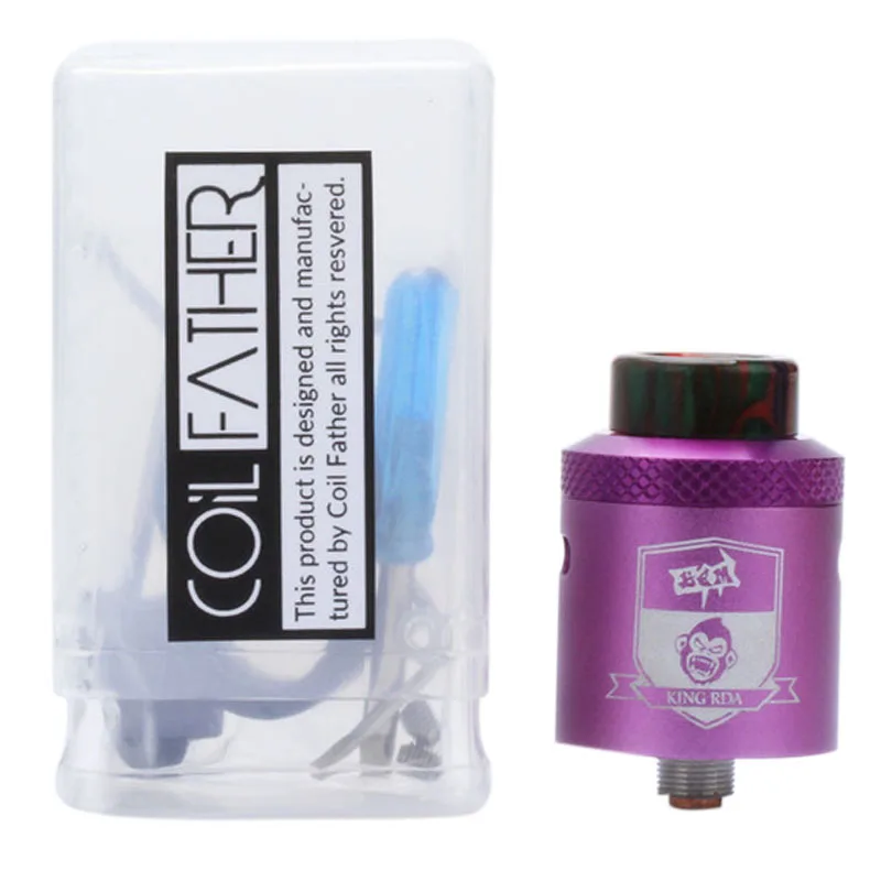 

Coil Father King RDTA Style 810 RDA RTA 3.5ml Capacity 25mm Vaporizer Tank For Electronic Cigarette Box Mod Hookah Vape Atomiz