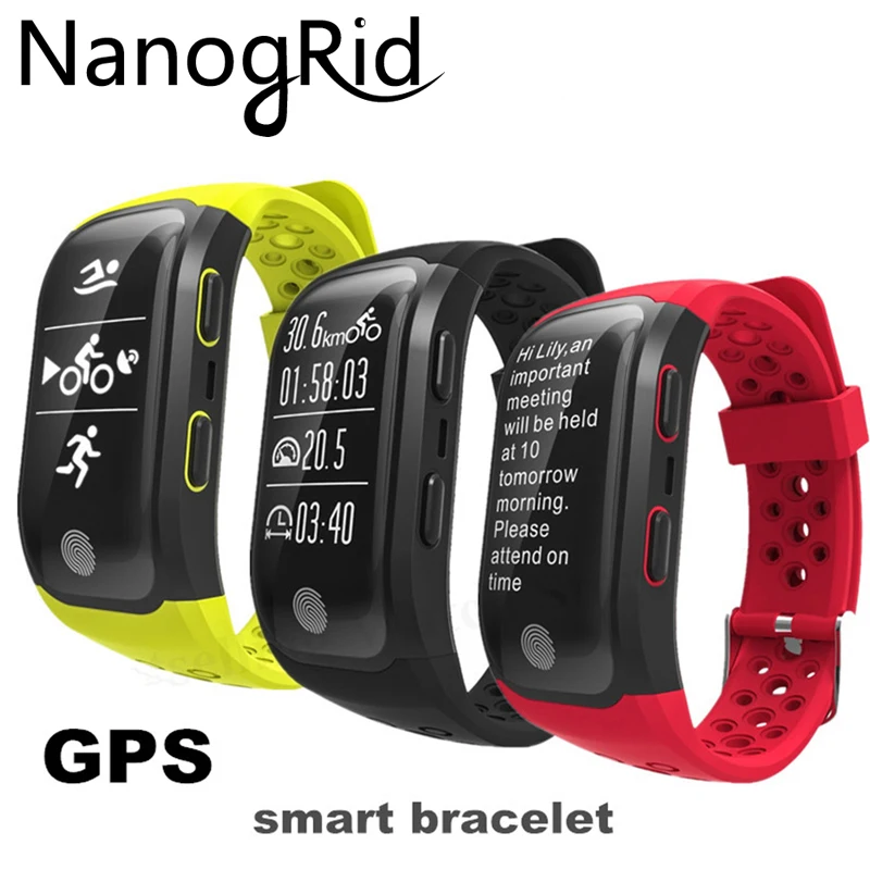 

New GPS Smart Band IP68 Waterproof Sport Wristband Heart Rate Monitor Fitness Bracelet Tracker Sport wrist band for Androis IOS