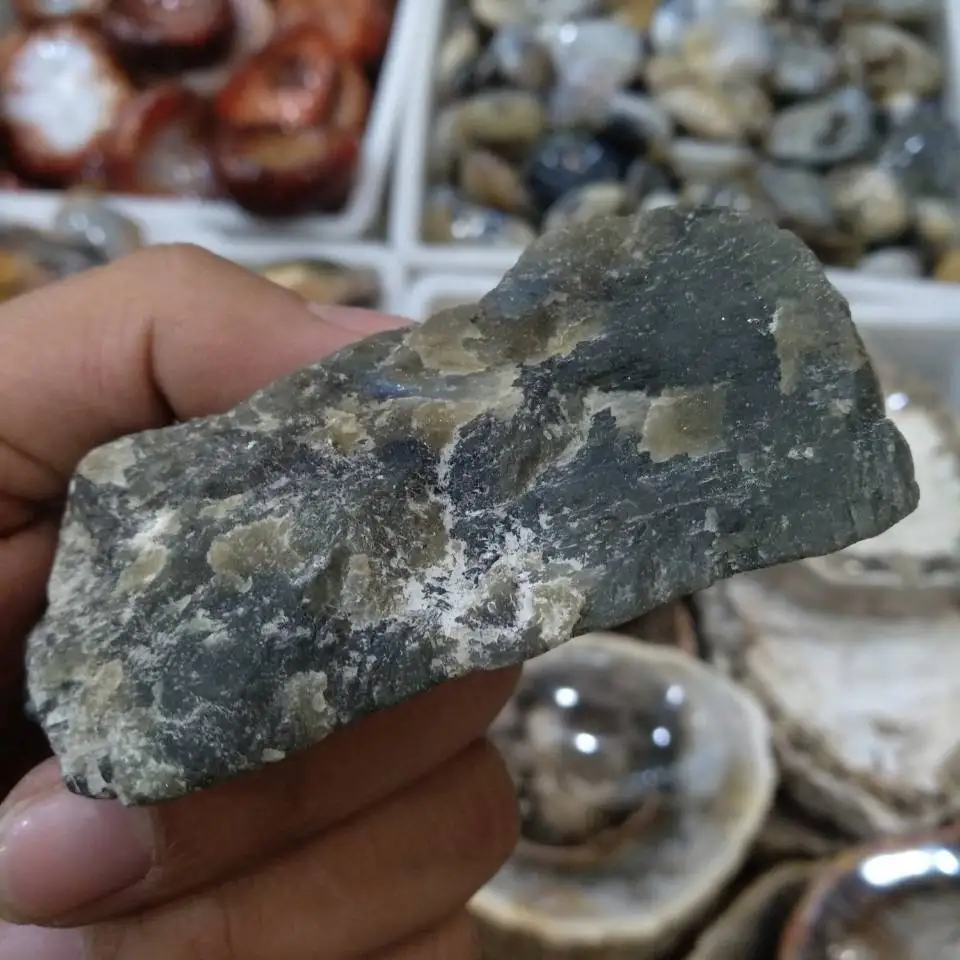 1 шт. полированный/шероховатый натуральный камень лабрадорит/редкий район/Мадагаскар
