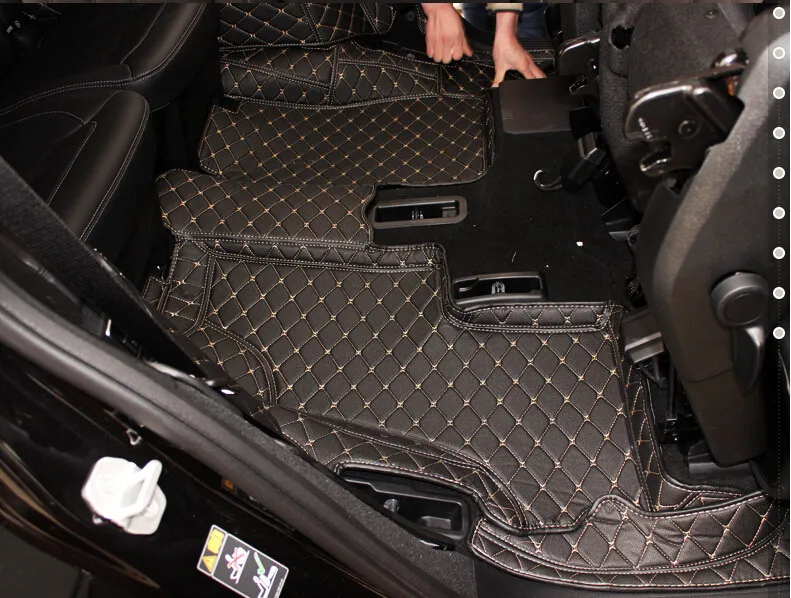 Хорошее качественные маты! Специальные автомобильные коврики для Mercedes Benz GL X166 7 мест-2013 Водонепроницаемые Автомобильные ковры для GL