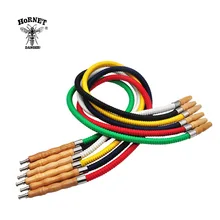 HORNET 1,0 м из искусственной кожи шланг для кальяна с деревянной ручкой для рта труба для конкурса кальяна шланг для кальяна водопровод Chicha Narghile шланг Аксессуары