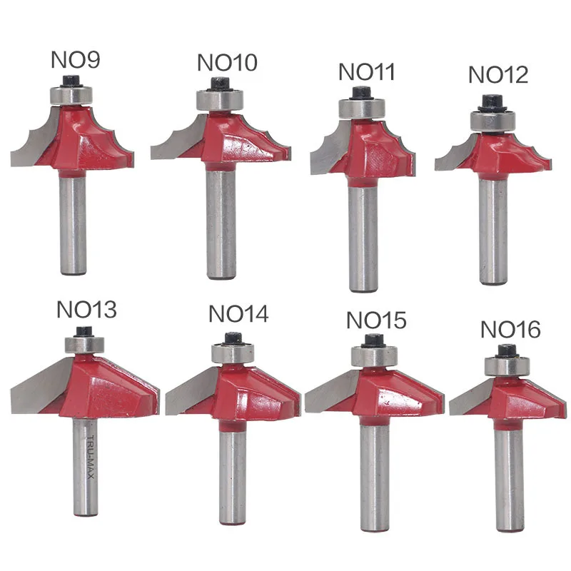 8 мм традиционный Ogee кромкоформовочный маршрутизатор бит-" хвостовик деревообрабатывающий нож Линия для дерева