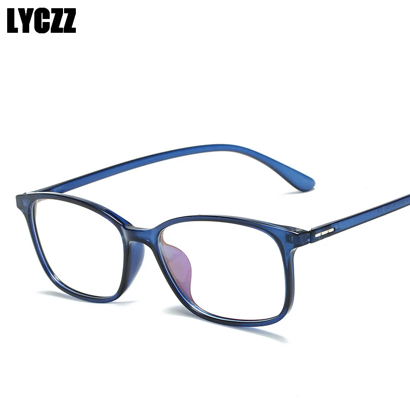 LYCZZ Computer Anti Blue Light Glasses Frame Vintage TR90 Male Female Eyeglasses Eyewear Clear Lens Goggles Optical oculos | Аксессуары