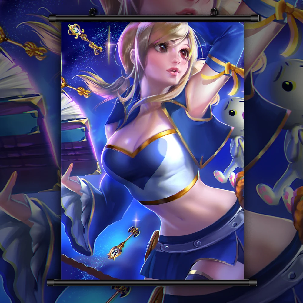 Fairy Tail Lucy Anime manga wall Poster Scroll | Дом и сад