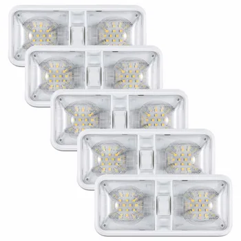 

Kohree 5packs 12V Led RV Ceiling Dome Light RV Interior Lighting for Trailer Camper with Switch, Natural White 4000-4500K