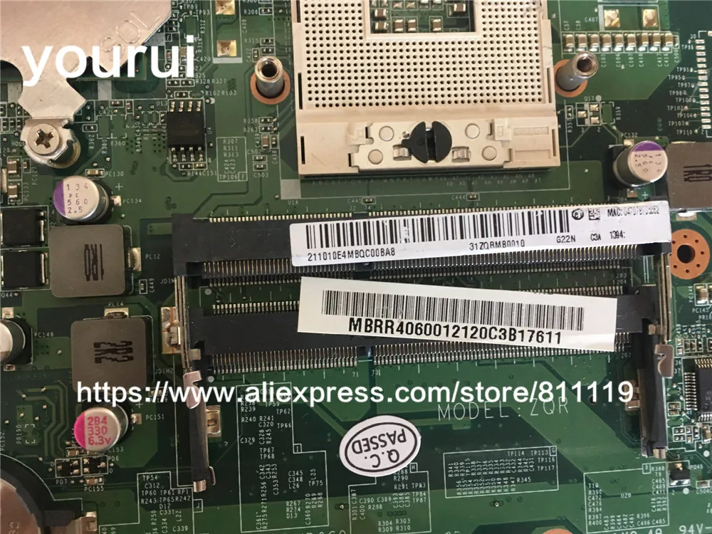 Yourui для 4349 4749 материнской платы DA0ZQRMB6C0 MBRR406001 MB. RR406.001 | Компьютеры и офис