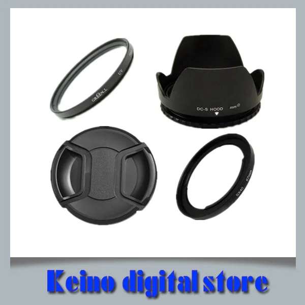 Camera Lens Adapter Ring SX50 HS to 67mm + lens cap + lens hood + UV