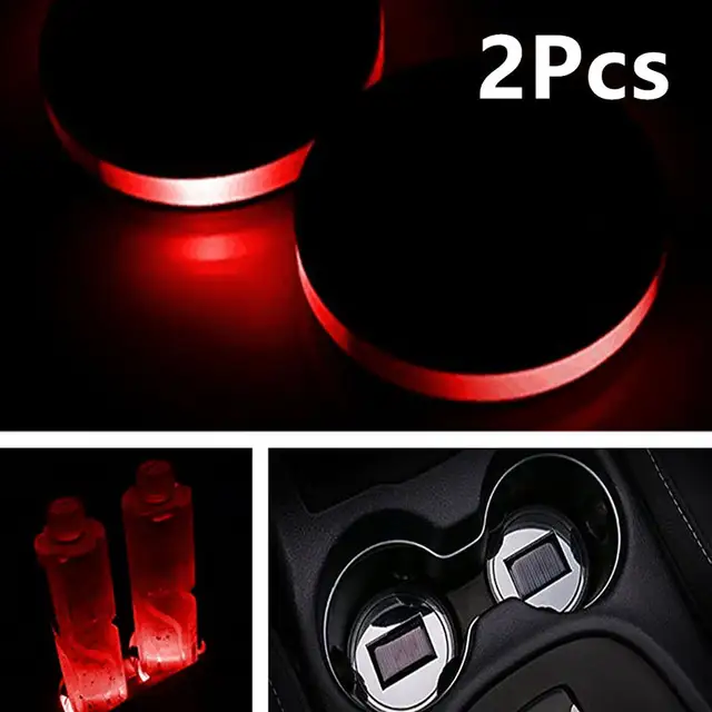 Online Mayitr 2pcs Solar Energy Car Red Led Cup Bottle Holder Online Mayitr 2pcs Solar Energy Car Red Led Cup Bottle Holder Bottom Drink Pad Cover Mat Trim Waterproof Anti Slip Atmosphere Lamp Aliexpress
