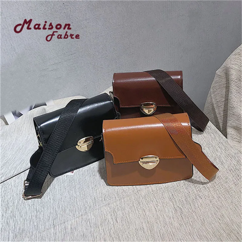 

HB@Maison Fabre Women's Crossbody Bags Ladies Handbags PU Shoulder Bag Fashion Versatile Square Messenger Bags