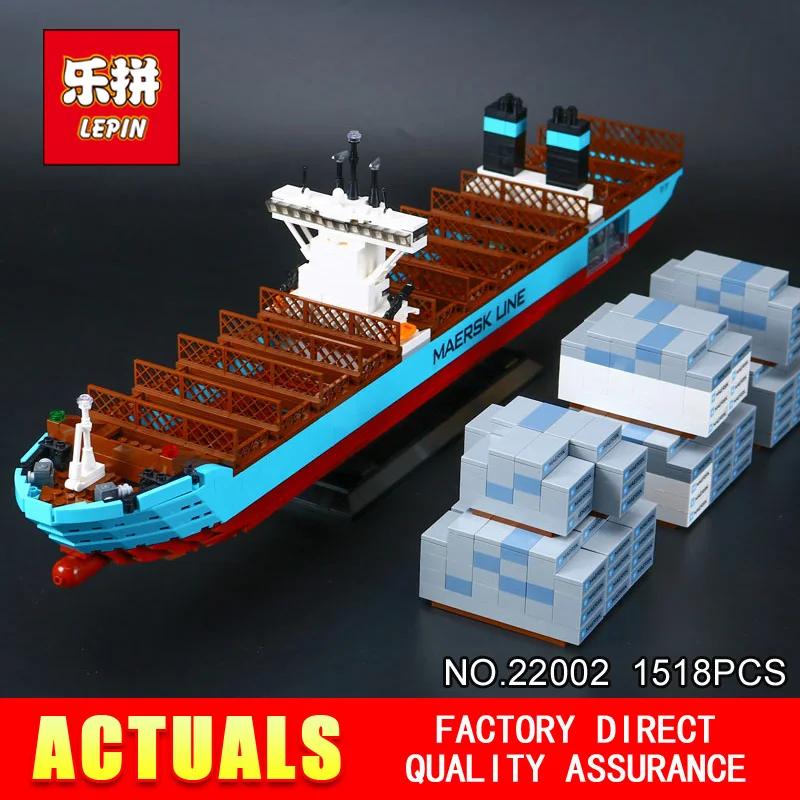 

Lepin 22002 1518Pcs Genuine Technic Series Maersk Line Triple-E Toys Building Blocks Bricks DIY Educational Model 10241