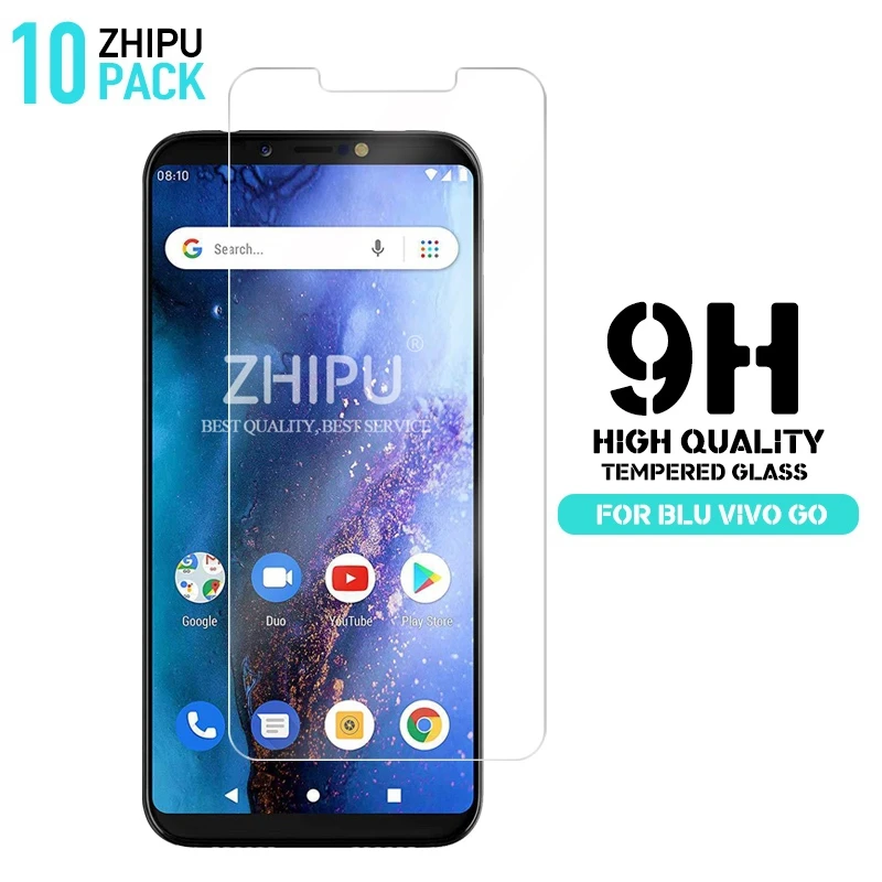 

10 Pcs Tempered Glass For BLU Vivo Go Glass Screen Protector 2.5D 9H Premium Tempered Glass For BLU Vivo Go Protective Film