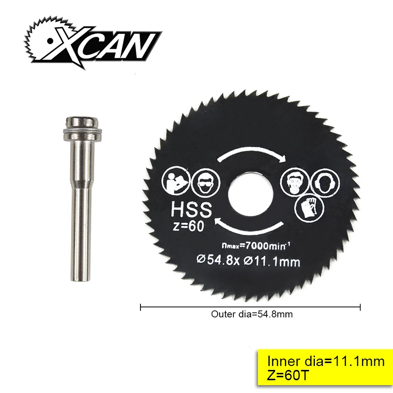 

1pcs Out diameter 54.8 mm High Quality Mini HSS circular saw blade wood cutting blade
