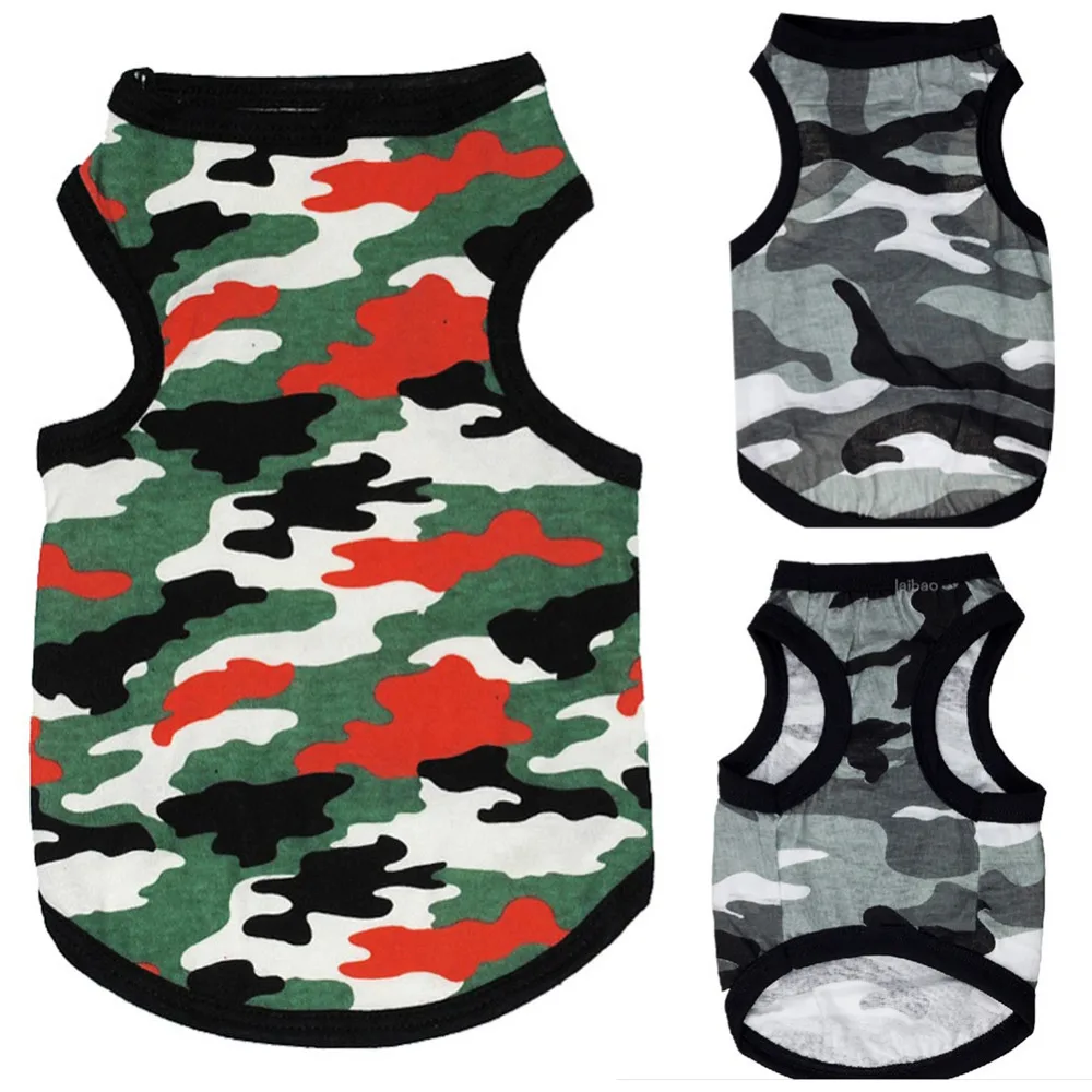 Cheap Price Summer Fall Dogs Cats Pets Cotton Sporting Camouflage Vests