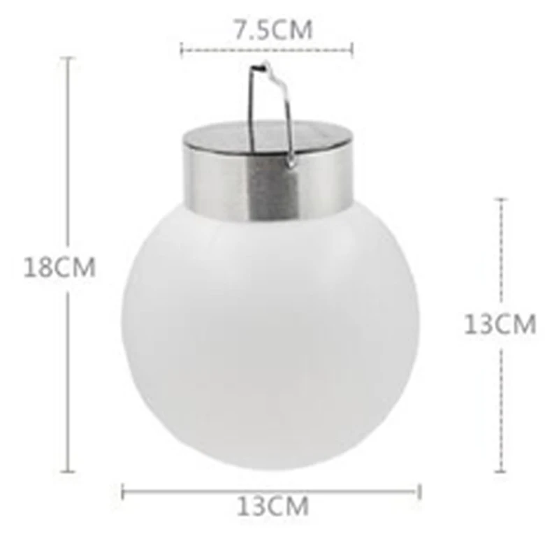 LED solar spherical flame light outdoor solar lights waterproof for garden decoration Intelligent light control Ball Hang Lamp (11)
