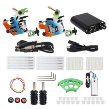 Наборы татуировок аксессуары катушки рукоятки педаль питания цветные чашки тату-машина наборы