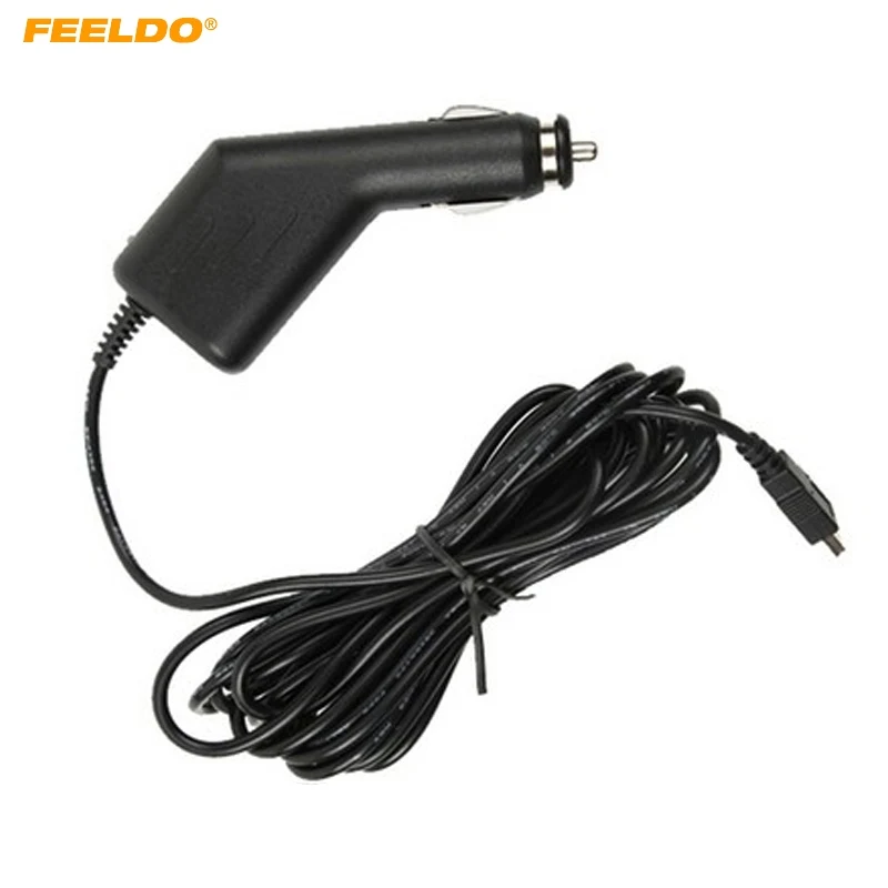 

FEELDO 10Pcs 3.5M Car Charger Auto Video Recorder USB Charger General GPS Navigator Power Cord #FD-5492