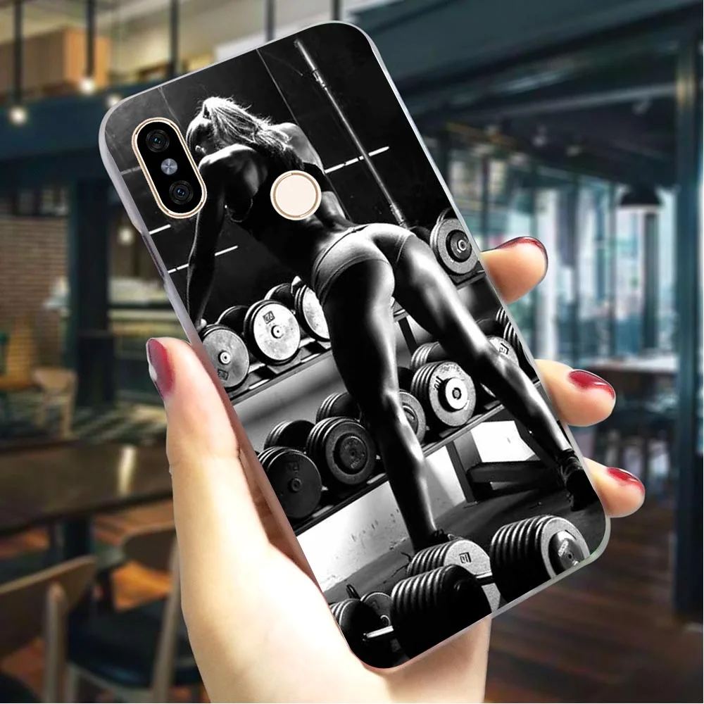 

Hard Cover for Xiaomi Redmi Note5 5Pro Gym Fitness Case for Redmi Note 5A Prime Cover 5 4A 5 Pro 6 Plus 4X 6A Back Cases