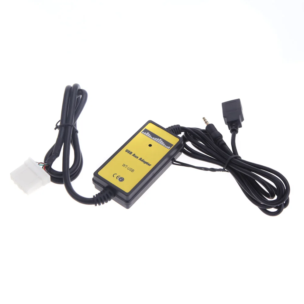 

KKmoon Auto Car USB Aux-in Adapter MP3 Player Radio Interface for Mazda 323/3/5/CX7/MX5/MPV/Miata