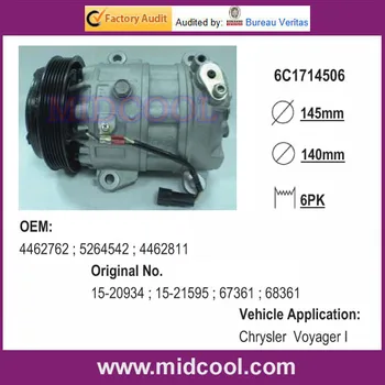 

6C17 HIGH QUALITY AUTO AC COMPRESSOR FOR CHRYSLER 4677156 4677144AB 4677156AB