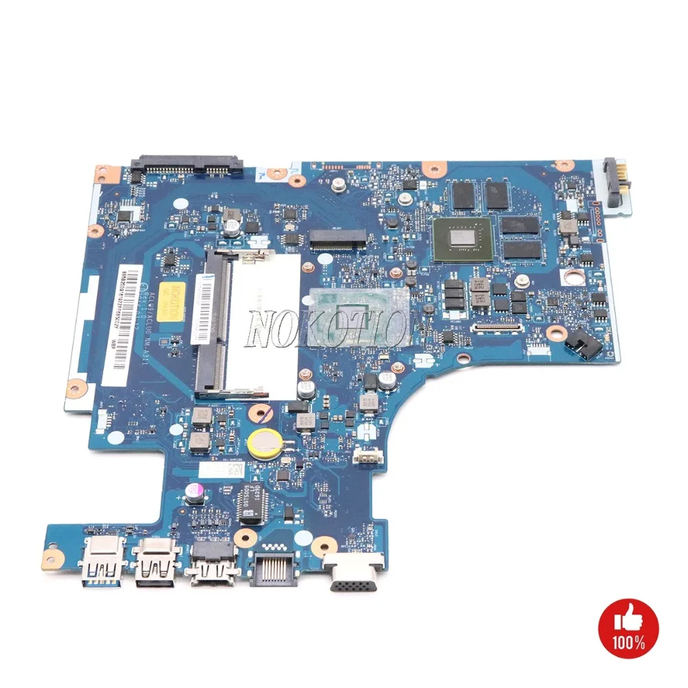 NOKOTION ACLU9/ACLU0 NM-A311 для lenovo G50-30 Материнская плата ноутбука 5B20G91619 DDR3 820 м 1 ГБ