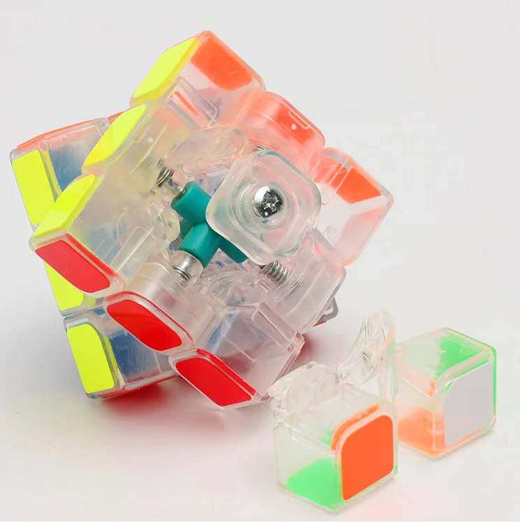 YJ Yongjun GuanLong 3x3x3 Cube magique Guan Puzzle Long pour les débutants jouets de corps transparents pour les enfants
