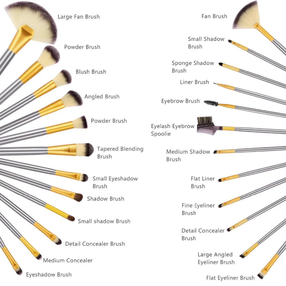 Вандер кисти для макияжа набор кистей 12/18/24 шт мягкий синтетический Профессиональная Косметика Наборы для основы, пудры, румян подводка для глаз кисти