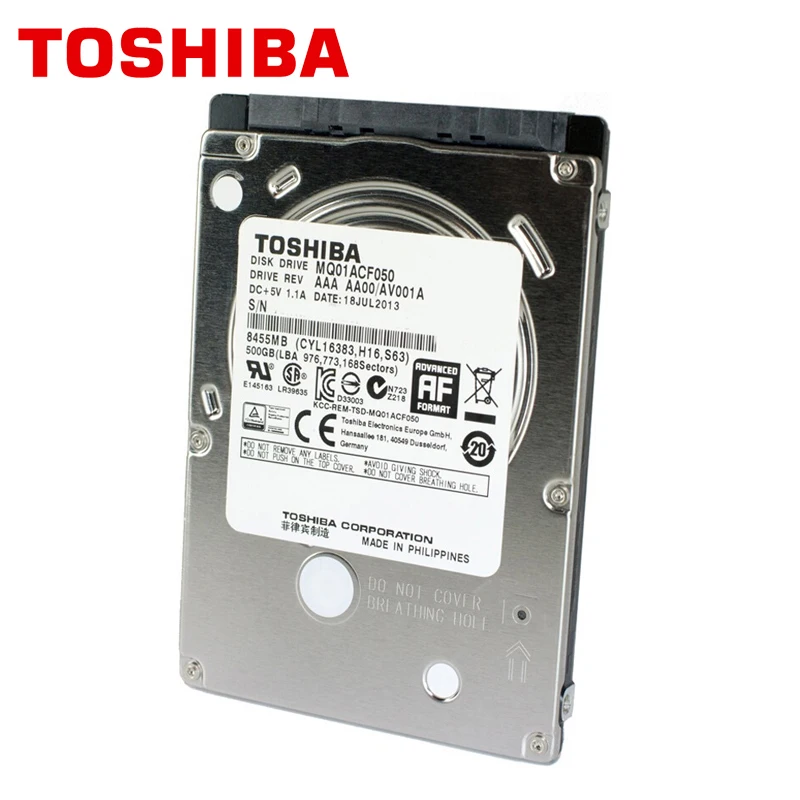 TOSHIBA внутренний жесткий диск для ноутбука 500 Гб 2 5 дюйма 7200 об./мин.|notebook hdd|hard drive
