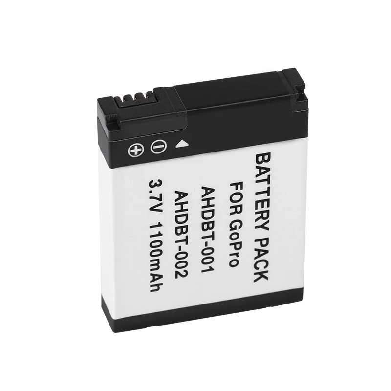 Dinto 2 шт. AHDBT 001 002 AHDBT001 1100 мА/ч 3 7 в Li Ion Батарея для Gopro HD Hero 1 960 голая Surf Hero|battery for gopro|3.7v