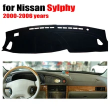 Крышка приборной панели автомобиля коврик для Nissan Sylphy 2000 до 2006 лет левопривод dashmatt pad dash чехлы авто аксессуары для приборной панели