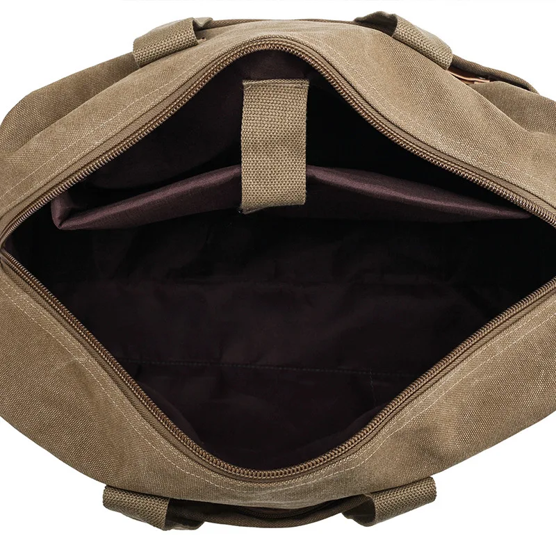 Ретро Многофункциональный брезент саквояж для Для мужчин Duffle Сумки с молнией легкий дорожная сумка для путешествий дорожная сумка для
