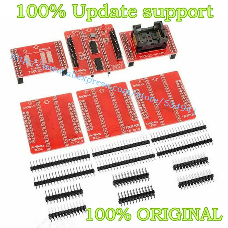 

Original V3 TSOP32 TSOP40 SOP44 TSOP48 ZIF adapter kit for MiniPro TL866II Plus/TL866A/TL866CS programmer Double Pins Contact