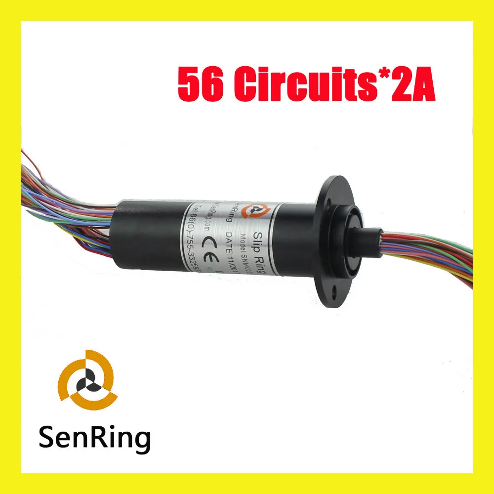 

56 circuits capsule Slip ring rotating OD 25mm with 2A signal current